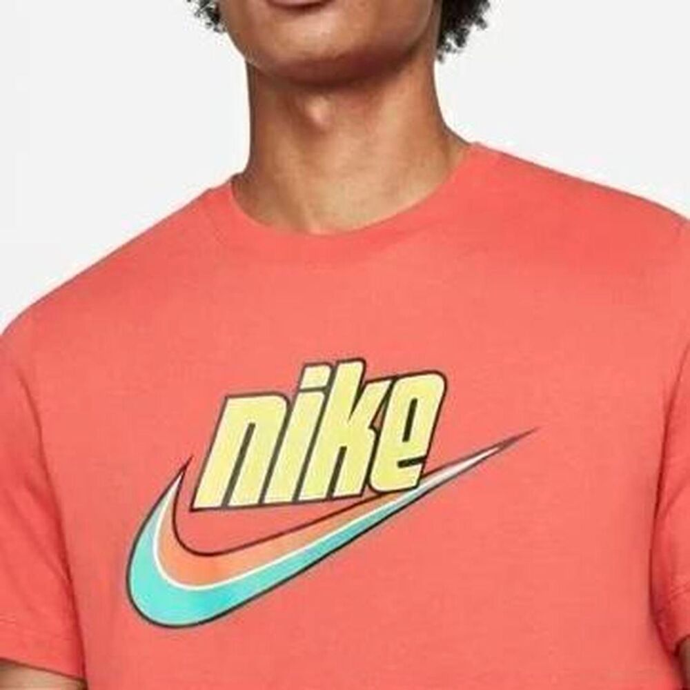 Nike Men's Orange and Pink T-shirt
